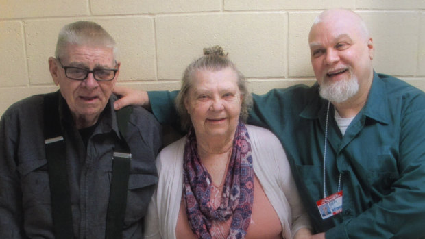 Steven Avery, right, with his parents in season two of Making a Murderer. 