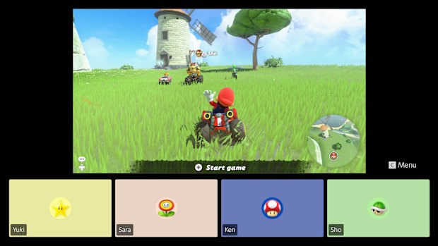Gamechat can be controlled with a new “C” button on the controller. You can talk to friends whether they’re playing the same game as you or not, share your screen or (if you have a USB-C camera attached) include your face.