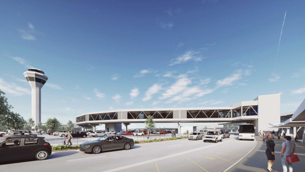Construction has begun on Skybridge, which connects Terminal 1 at Perth Airport to Airport Central Station as part of the Forrestfield-Airport Link project.