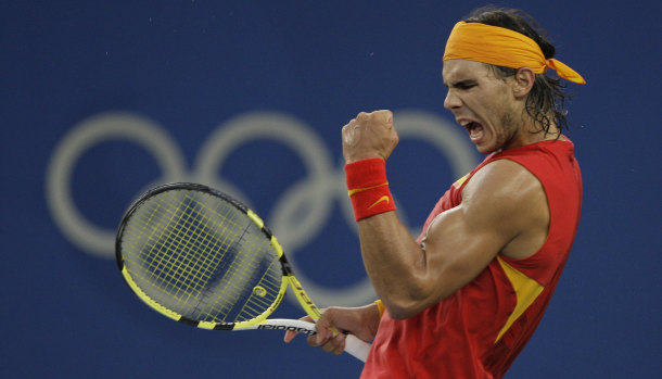 Nadal’s career accomplishments include an Olympic singles gold medal.