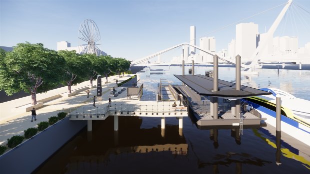 The new South Bank terminal will replace the existing dual-berth pontoon.