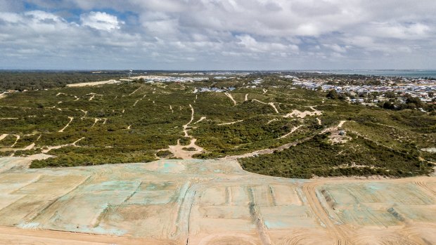 Work has already begun on the Golden Bay sand dunes development.