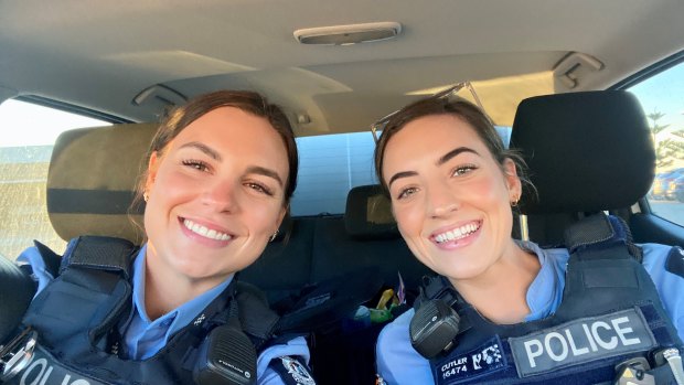 Constable Dani Morrison (left) with Constable Ella Cutler.