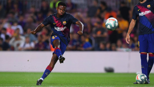 Barcelona sensation Ansu Fati could line-up against Australia for Spain at the Olympics.