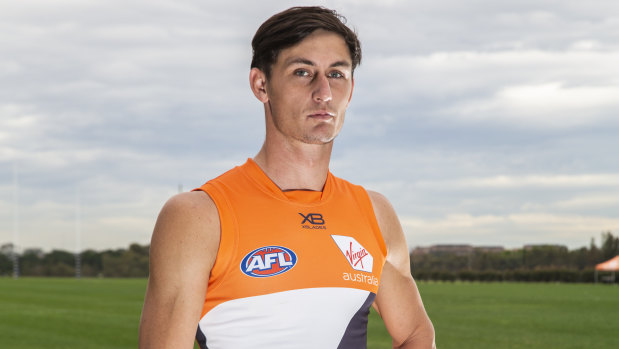 Giant move: Jake Stein will make his AFL debut on Sunday, three years after making the switch from athletics.