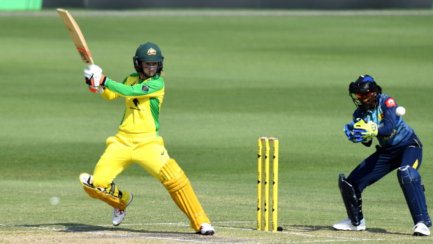 Rachael Haynes smashed 63 off 74 balls against Sri Lanka.