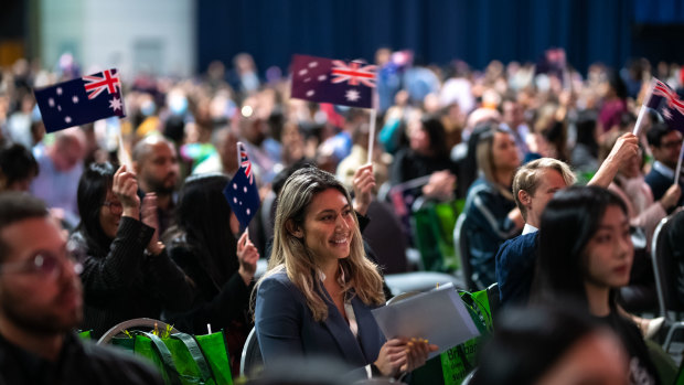 More than 11,000 people will have been sworn in as Australians in Brisbane by the end of the year.