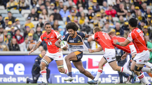 More than 9000 fans watched the Sunwolves play in Canberra last year. It was the second biggest crowd of the Brumbies' 2018 campaign.