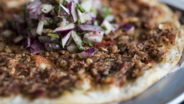 Lahmacun is a popular dish in the feast to celebrate the end of Ramadan.