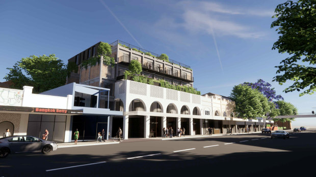 An artist’s impression of the proposed boarding house development on the site of the Pickled Possum in Neutral Bay.