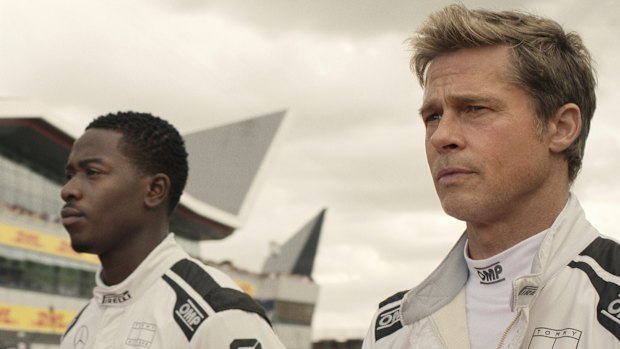 Damson Idris plays Joshua Pearce, a young driver with big ambitions, opposite Brad Pitt as veteran Sonny Hayes.
