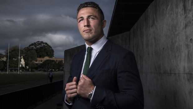 Bunny for life: Sam Burgess has confirmed his future will be at South Sydney.  