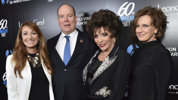 Jane Seymour, Prince Albert II of Monaco, Joan Collins and Anne Sweeney.