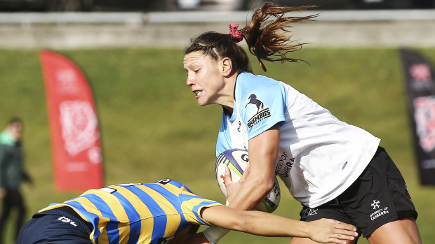 United States star Abby Gustaitis starred for Canberra on Sunday.