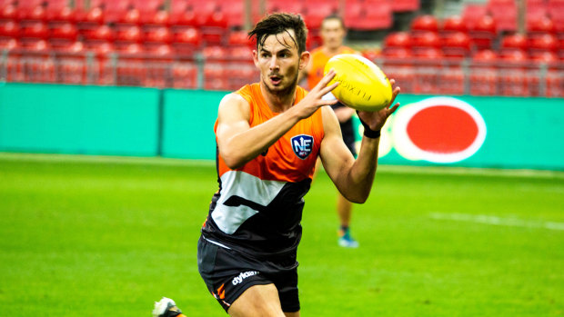 Zach Sproule will make his AFL debut on Sunday, three years after he was first added to GWS's list.