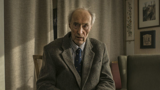 Joachim Ronneberg, retired Norwegian Army officer, at home in the outskirts of Alesund, Norway in 2015.