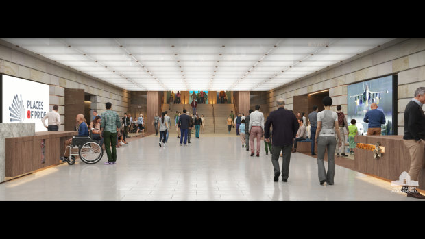 Artist impressions of the planned redevelopment of the Australian War Memorial.