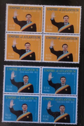 You can even post a letter from Atlantium, using official stamps featuring Emperor George II.