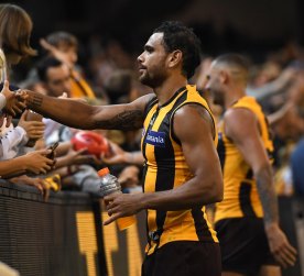 Fan favourite: football will miss Rioli.