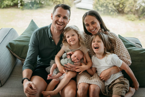 The Dangerfields with their three children.