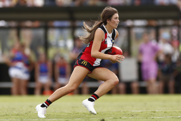 Georgia Patrikios has been named best first-year player by the AFLPA.