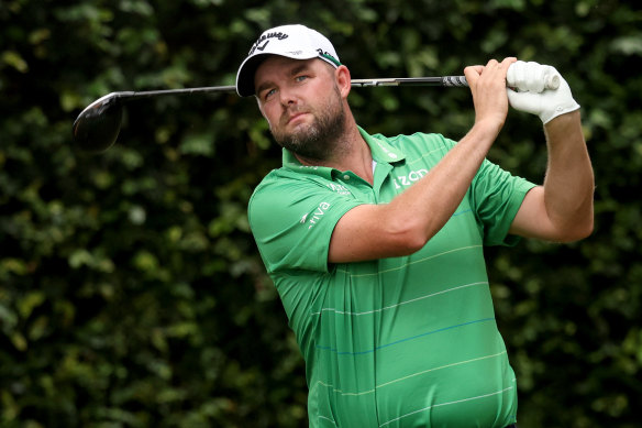 Marc Leishman finished two-under-par in his opening round at the Masters.