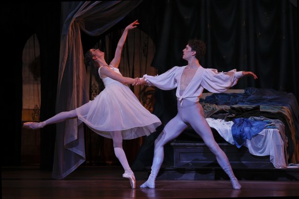 The Australian Ballet’s Sharni Spencer and Callum Linnane in Romeo and Juliet.