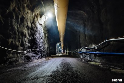 The underground nuclear waste storage facility in Finland, which will store spent fuel rods 450 metres beneath the surface.