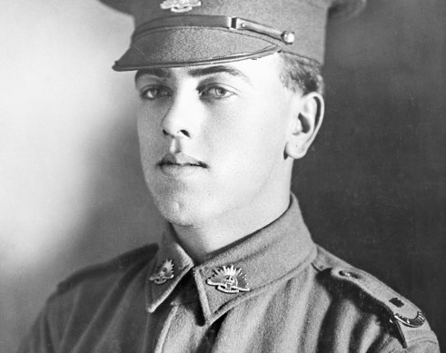 Only 18: Private Walter Reginald Burrows, Fifth Battalion.