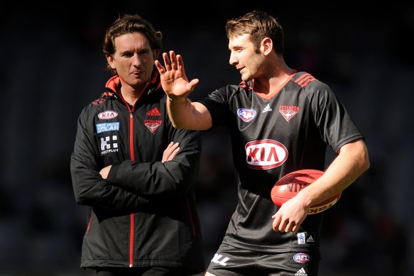 James Hird and Jobe Watson will take part in a weekly podcast.