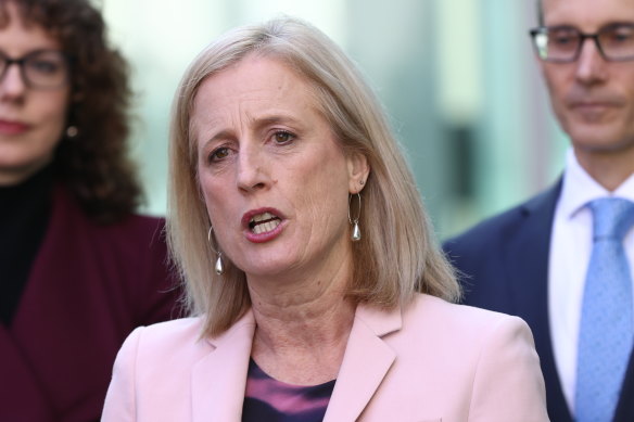 Finance and Women’s Minister Katy Gallagher.