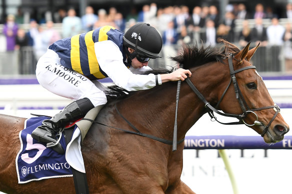 True Self will be ridden by Declan Bates in Saturday's Caulfield Cup.