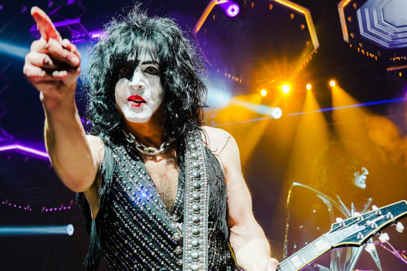 Paul Stanley, on stage with Kiss, the band he co-founded in 1973.