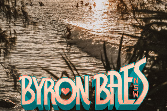 A promotional image for Byron Baes, Netflix’s first Australian reality TV series, about the social media influencers of Byron Bay and its surrounds.