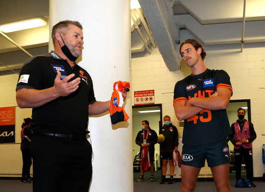 Adam Schneider coached at the Giants from 2017-2021 but football department cap cuts made him realise he was going backwards.