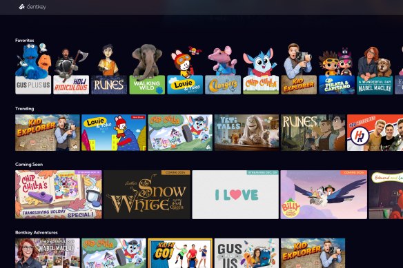 The US kids streaming service Bentkey.