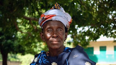 Matty Sanyang, who hopes to testify publicly before a national truth commission, in Sintet, Gambia.