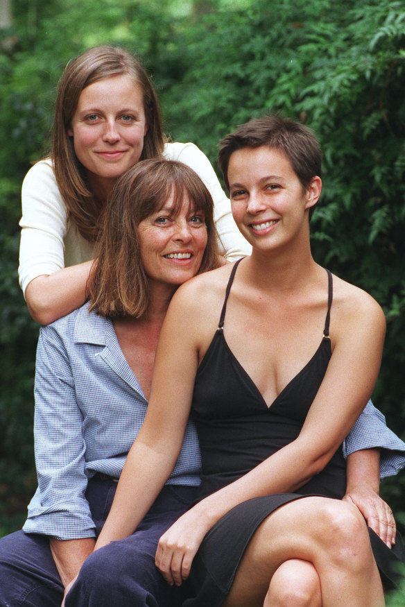 Marta (left) aged 24, with mother Edwina and older sister Teya.