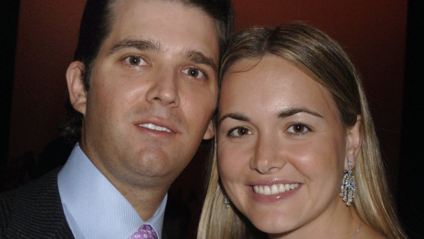 Donald Trump jnr and wife Vanessa.