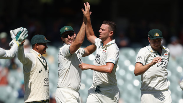 Australia v West Indies as it happened: Hazlewood stars as Australia wrap up 10-wicket victory