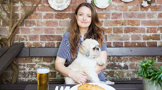 Kate Leaver and her “precious creature”, Bertie the shih tzu.