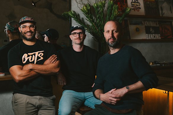 Matt Stirling, Rob Libecans and
Ryan Noreiks of Caretaker’s Cottage.