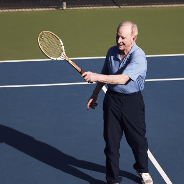 “I used to be a fairly good tennis player," said Laver.
