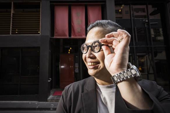 Lee Ho Fook owner-chef Victor Liong outside his favourite Melbourne restaurant, Flower Drum.