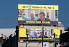 A billboard for Clive Palmer’s Trumpet of Patriots campaign in Annandale, Sydney.