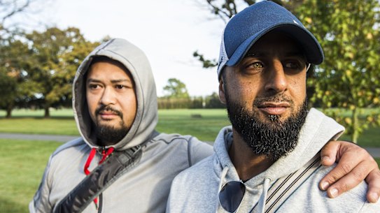 Taufan Mawardi and Ali Armando, Australian Muslim volunteers now in Christchurch.