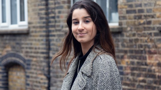 Activist Chanel Contos in London.