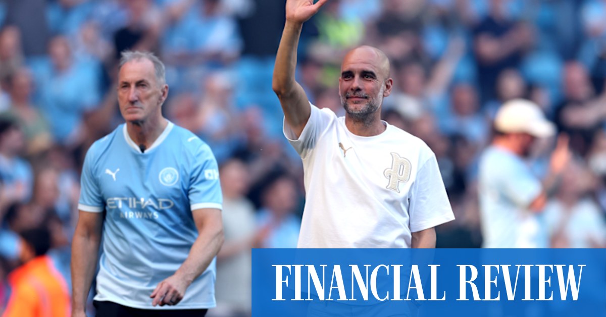 Emotional Pep Guardiola says goodbye after decade of glory