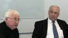 Bill Kelty and Paul Keating in an interview with The Australian Financial Review