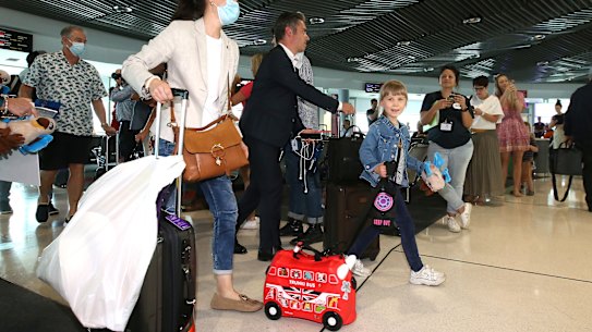 Brisbane Airport has been busy since the borders opened to Victoria and Sydney.